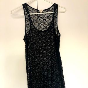 Sheer J Crew long tank top